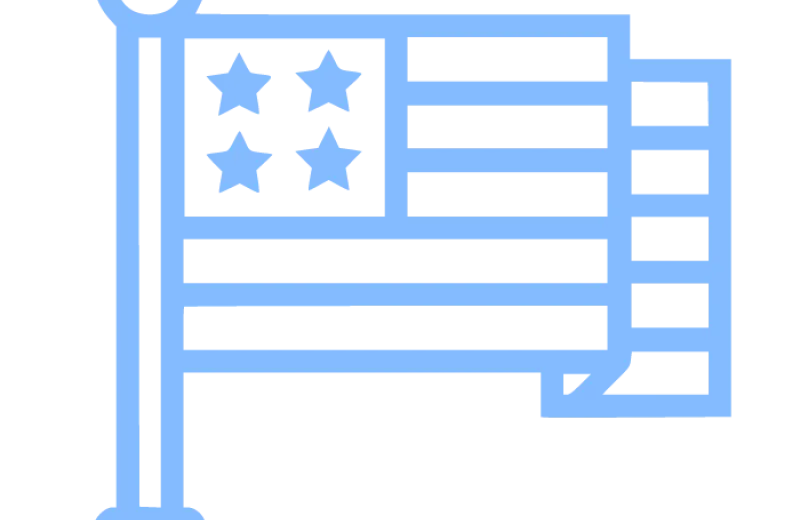 American flag icon