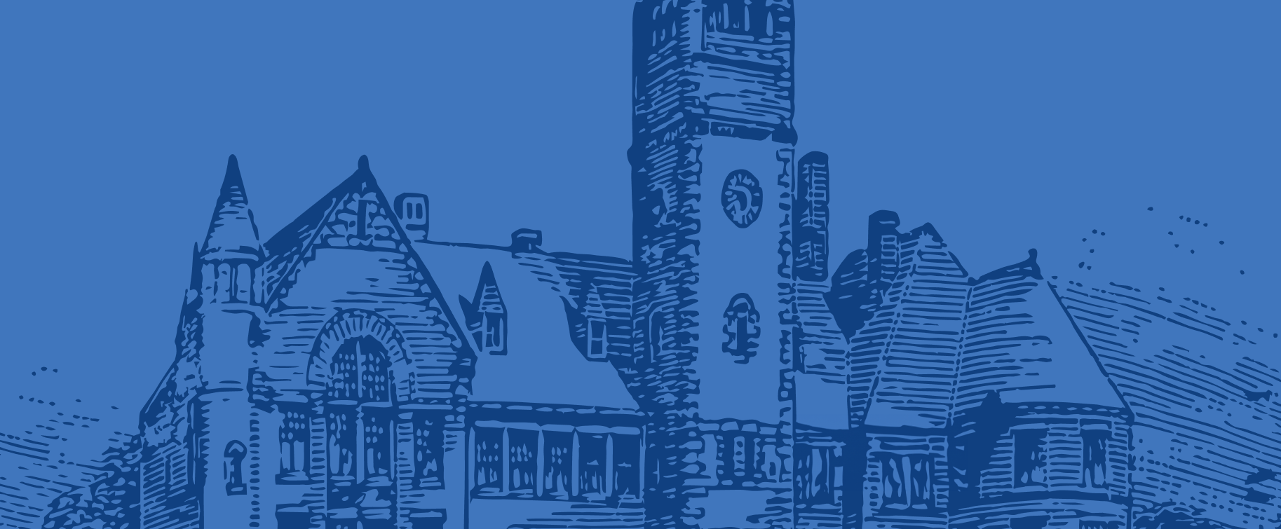 Blue building illustration
