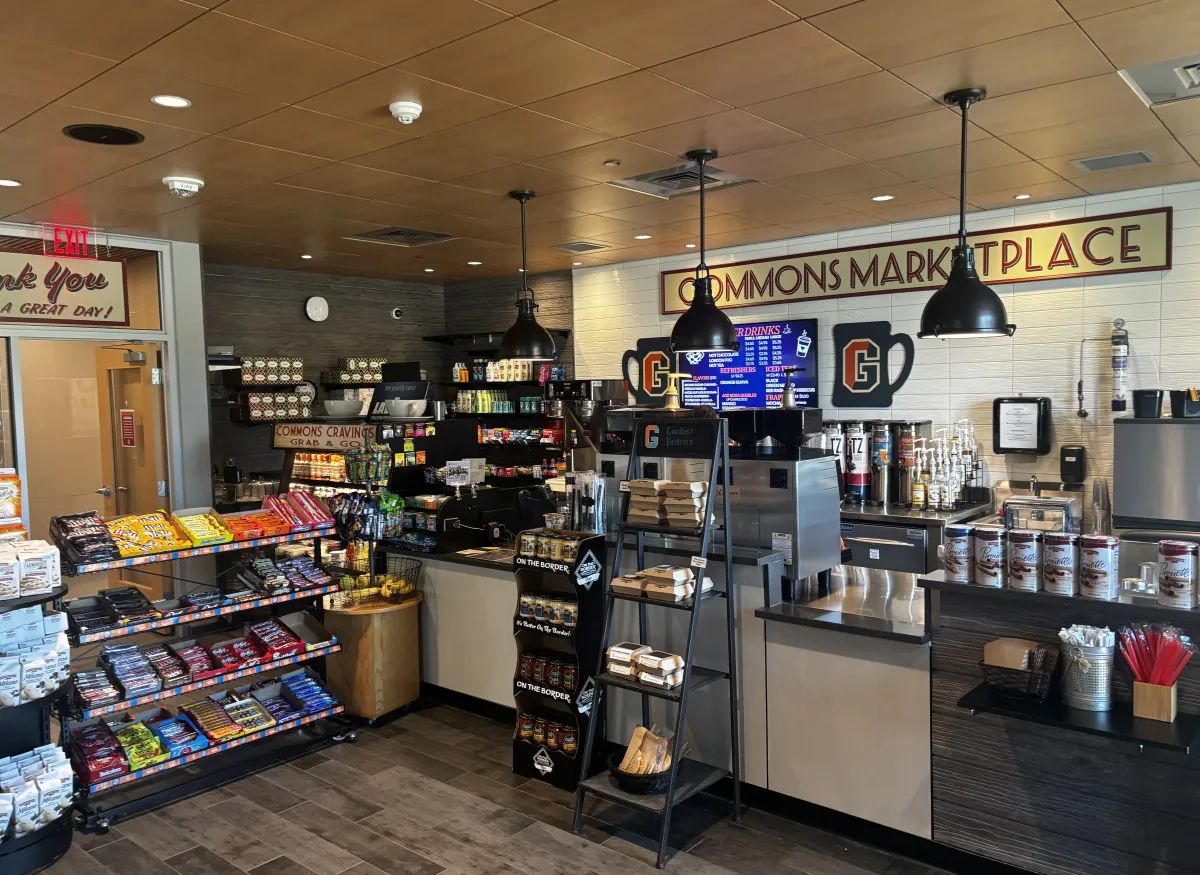 Inside view of the Commons Marketplace