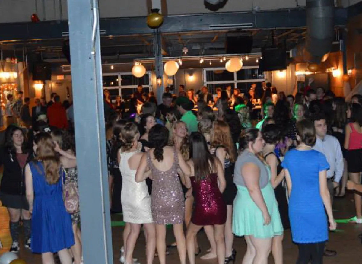 Students at the Great Gatsby Party.