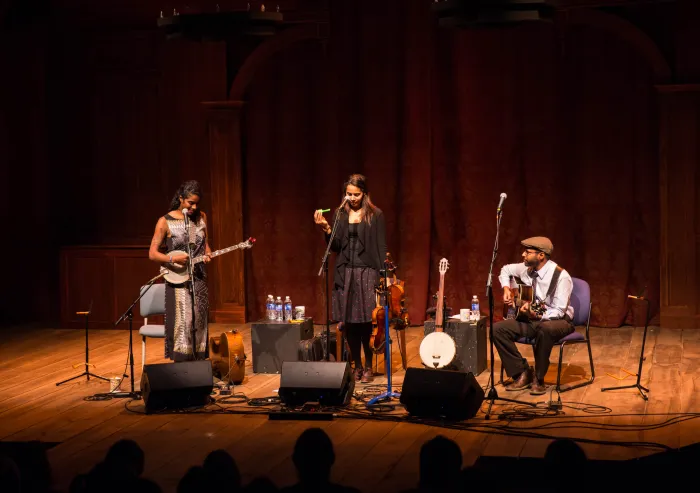 A music performance at Kline Theatre.