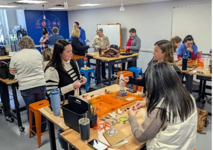 students in innovation lab
