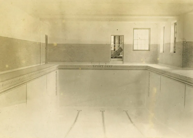 There was once a swimming pool in Weidensall Hall