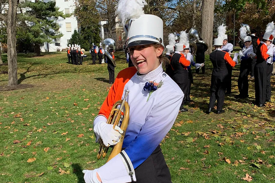 Alexa Secrest at Bullets Marching Band