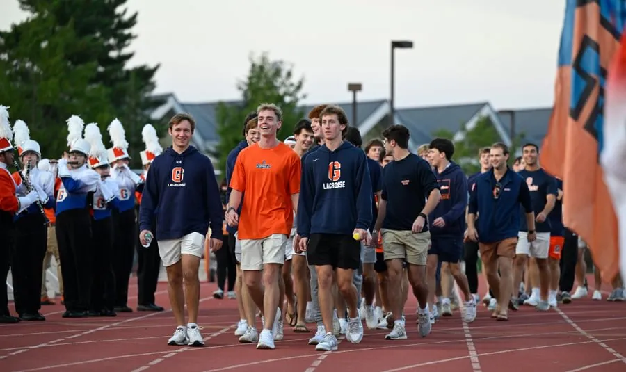 Gettysburg’s student-athletes marching into Musselman Stadium 