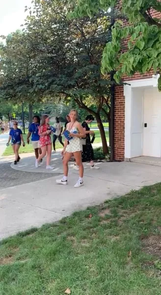 Gabriella Germano ’25 during Move-In and Orientation.