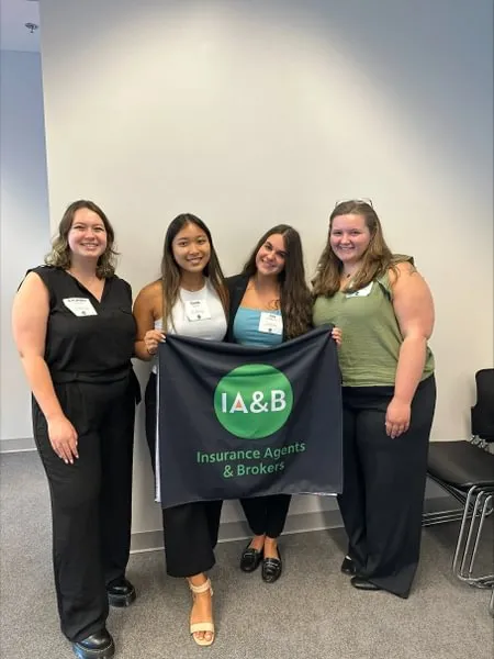 Ava Burchell ’25 with her colleagues