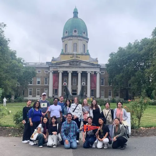 Group photo at the Imperial War Museum