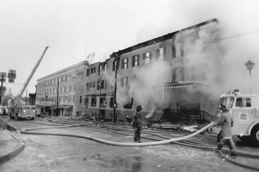 Majestic/Gettysburg Hotel fire in 1983.