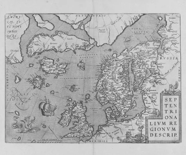 An image of the oldest Map: Septentrionalium Regionum(1570)