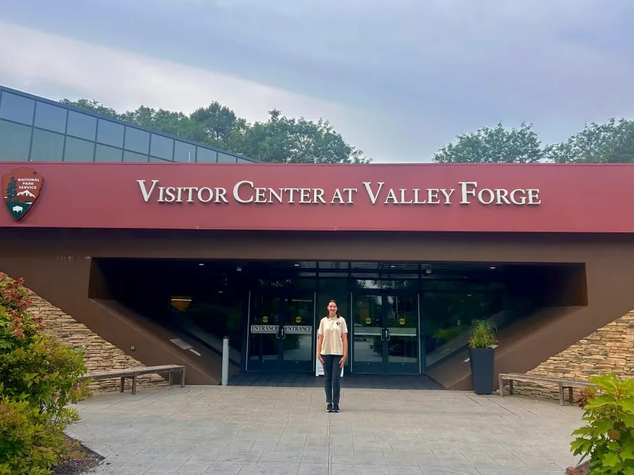 .Ella Koup ’27 at Valley Forge National Historical Park. 