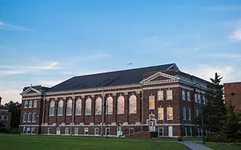A photo of Plank Gymnasium on the Gettysburg College campus.