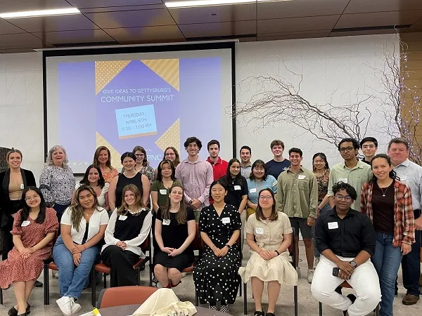 A group of participants in the Community GIGs (Give Ideas to Gettysburg) program 