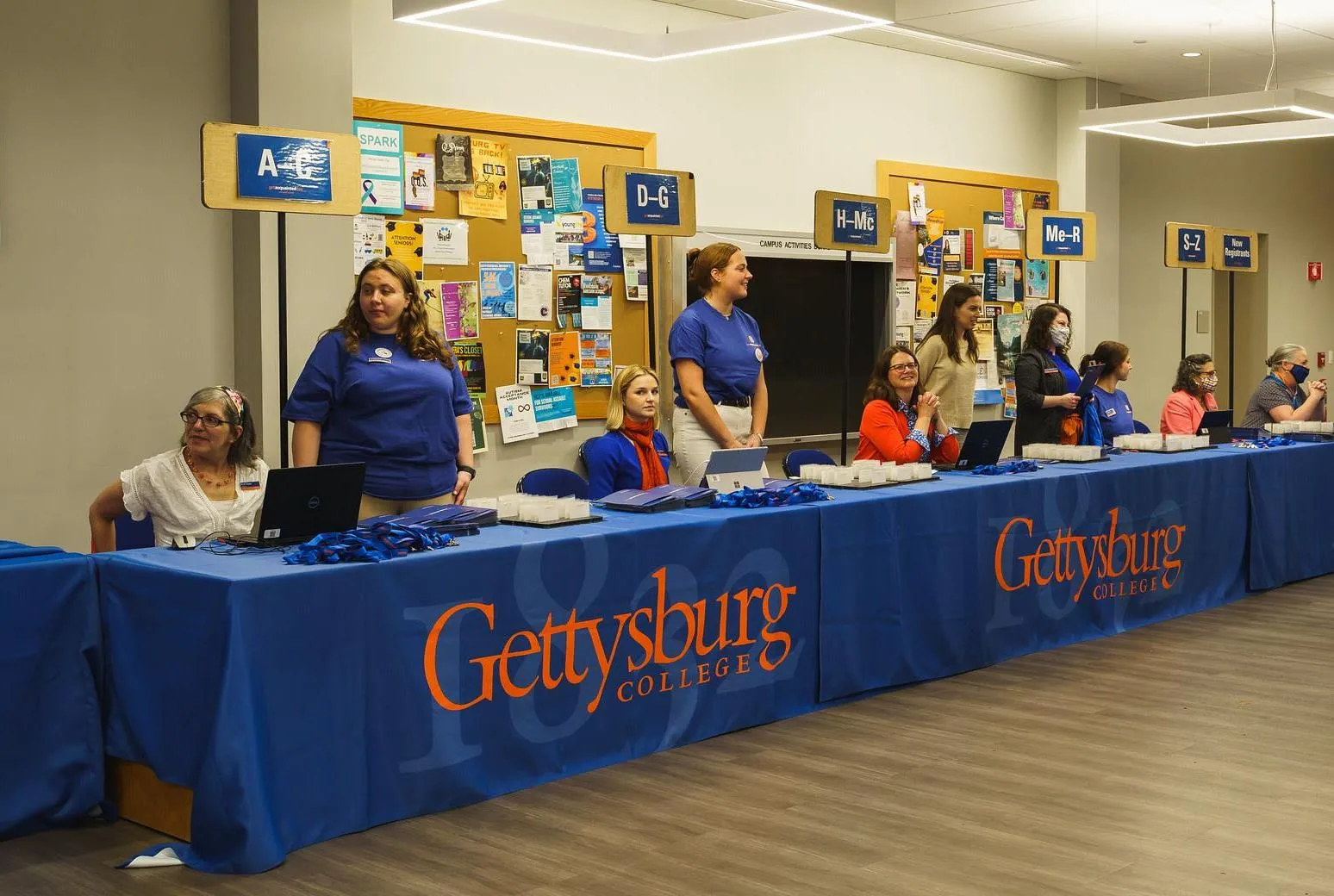 An event in the CUB lobby.