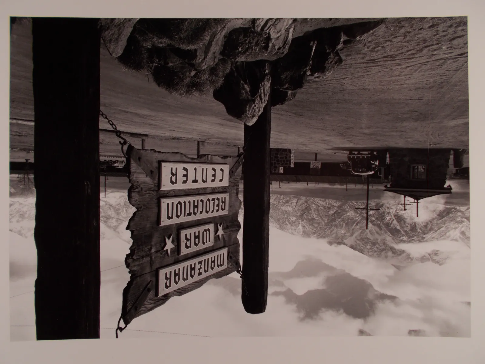 Ansel Adams, Entrance to Manzanar, 1944-45, Gelatin Silver Print
