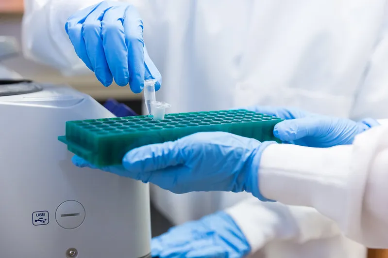 samples in the lab