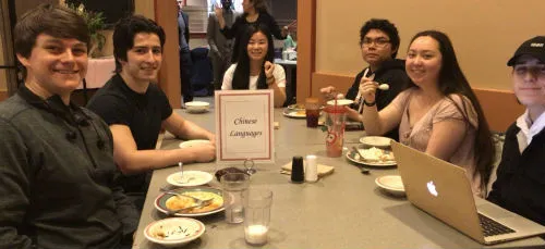 Chinese lunch table