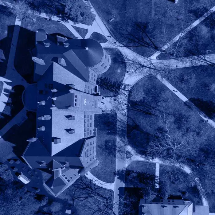 Decorative aerial blue