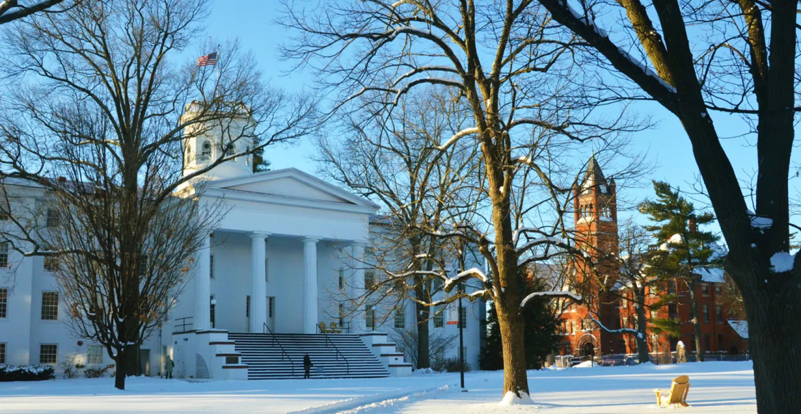 Penn Hall in the Snow