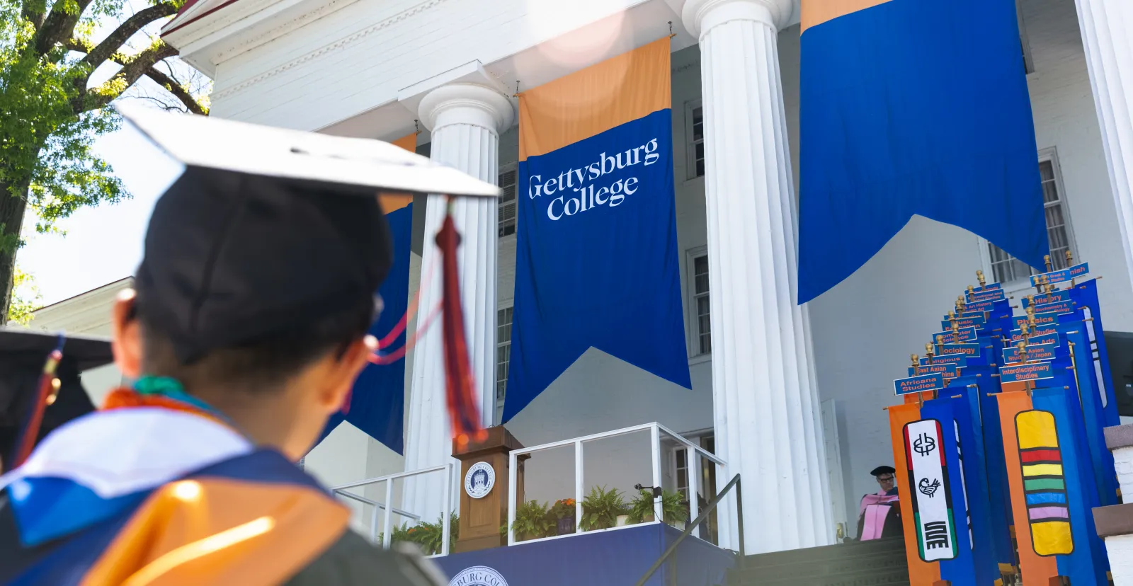 Class of 2026 Commencement ceremony in front of Pennsylvania Hall.