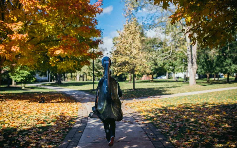sunderman conservatory student on campus