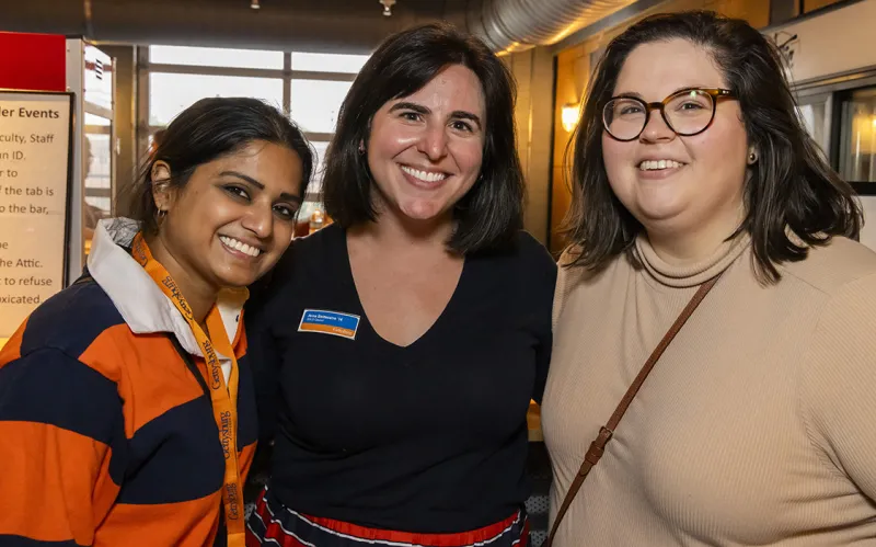 Anna Baldasarre ’14 with Kavya Kumar ’13 and Olivia Ruth ’13