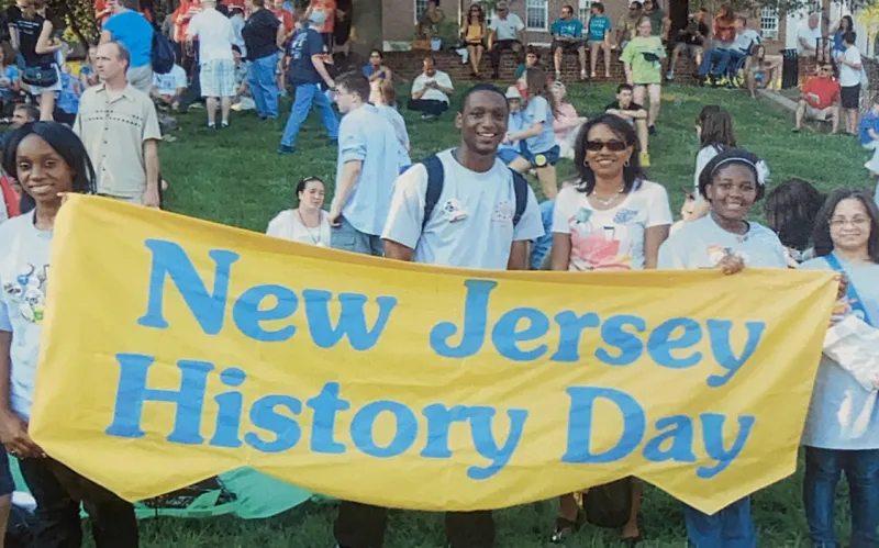 Theresa Maughan M’24 at East Orange STEM Academy High School in New Jersey